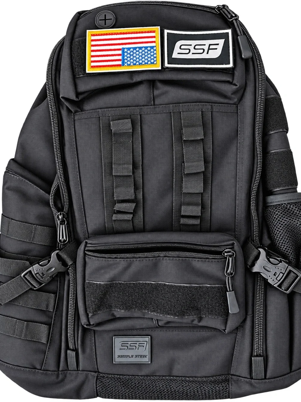 Black Tactical Backpack for Men — Durable Everyday Carry